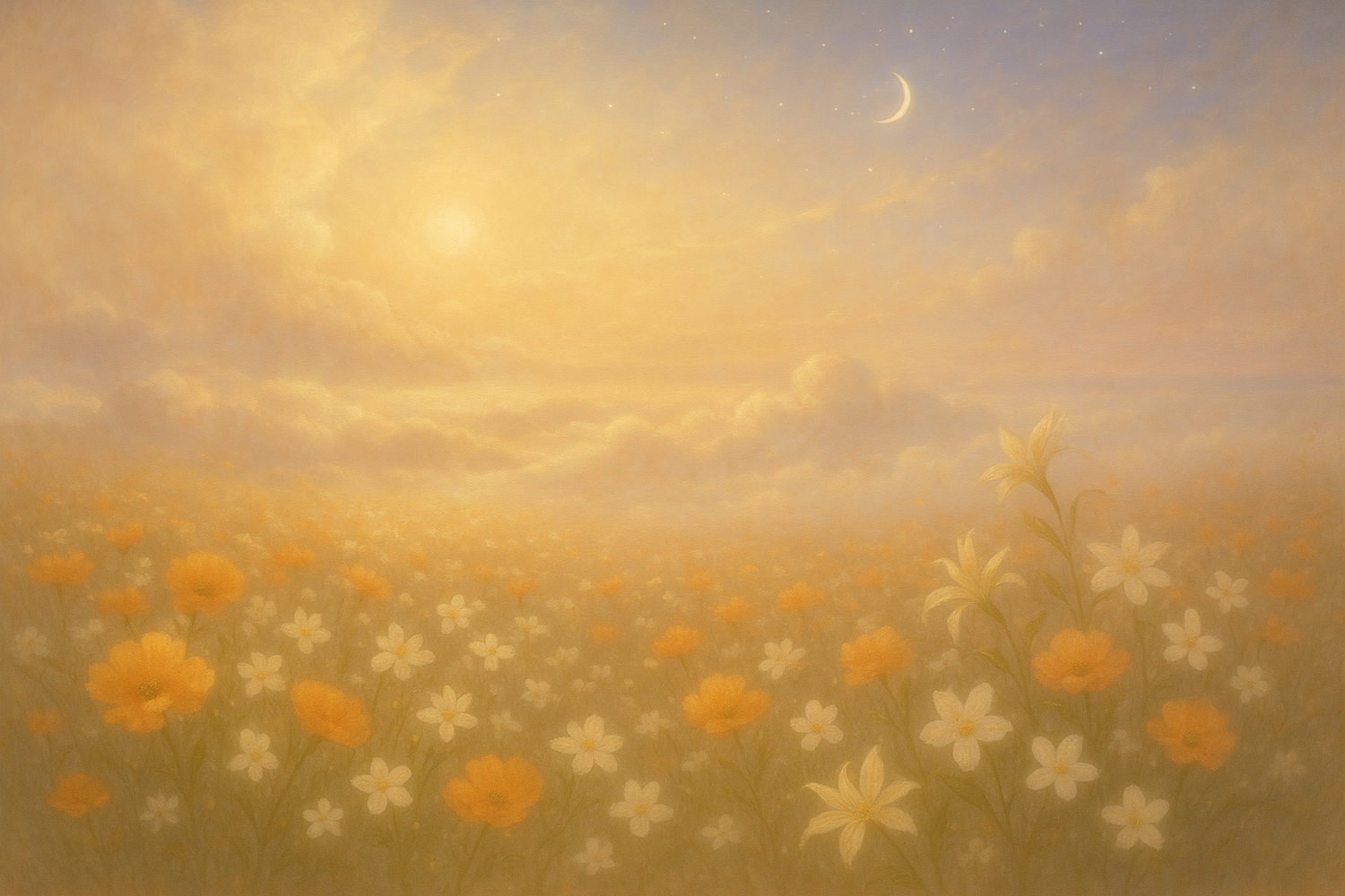 Somewhere beyond the clouds, where the sky melts into eternity, lies a world untouched by time. The scent of orange blossom drifts through the air, weightless and golden. Fields of jasmine and ylang-ylang sway in the warm breeze, their fragrance as soft as a dream. And when night finally falls, the world is wrapped in a veil of white musk and vanilla, a promise of serenity that lingers long after you’ve left. Elysian a breath of paradise.