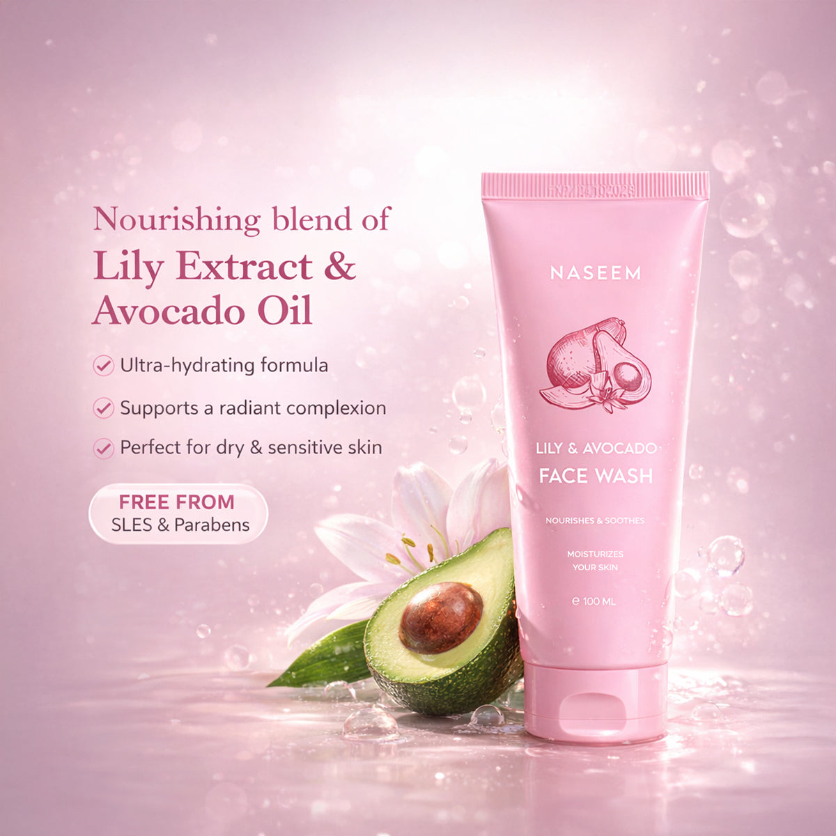 Lily &amp; Avocado Facewash