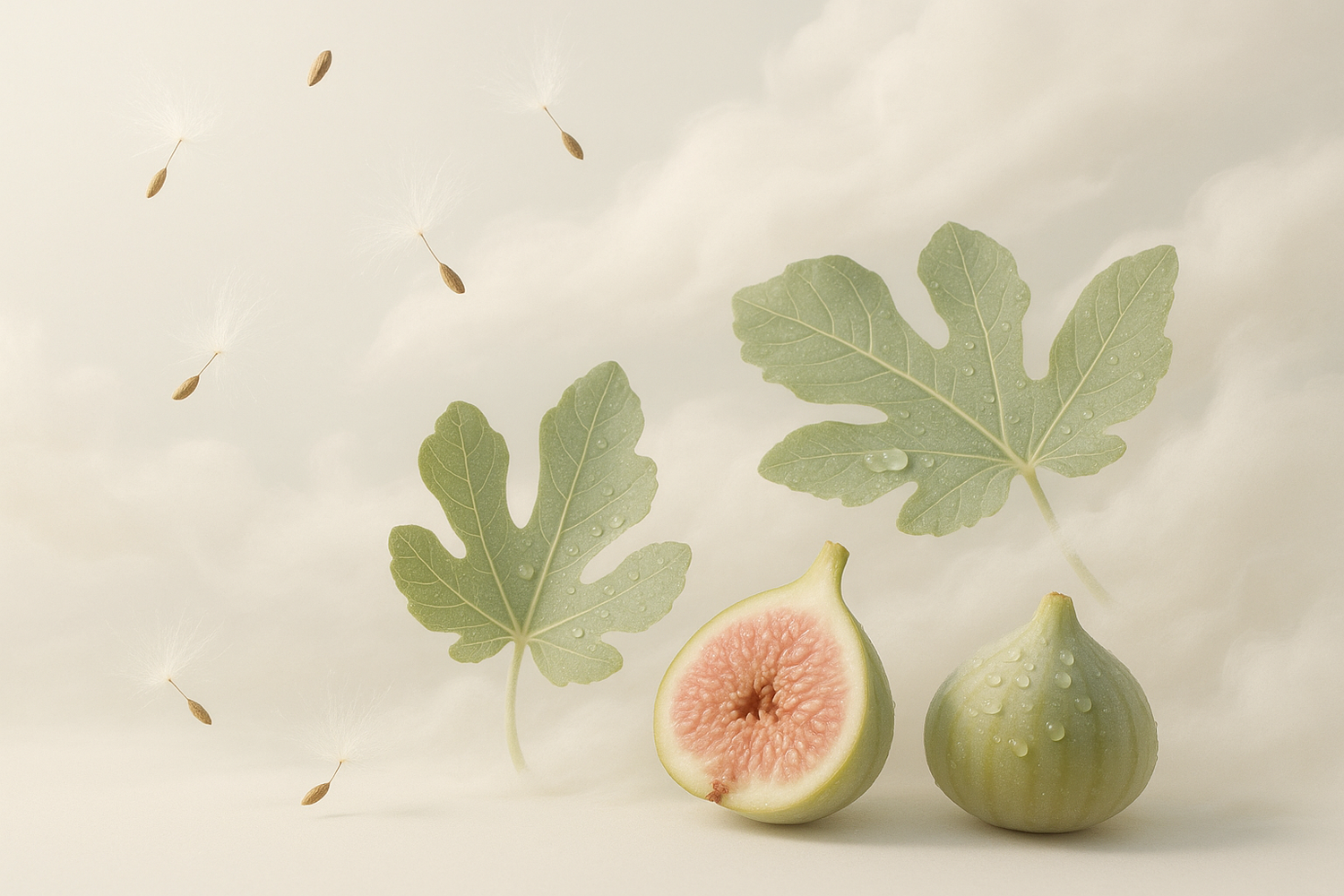 The base settles into a soft and airy finish of ambrette, fig, and musk, creating a clean, breezy trail that feels effortlessly modern and light.