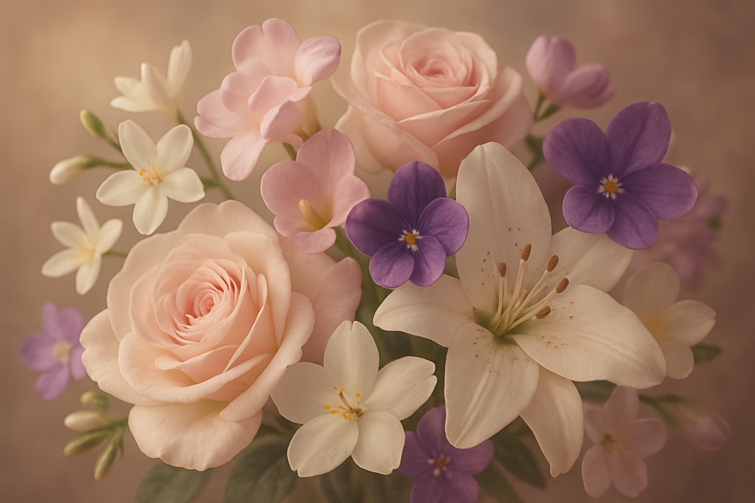  The heart reveals a beautiful floral bouquet of jasmine, rose, violet, freesia, and lily, adding a soft, romantic layer to the scent. 