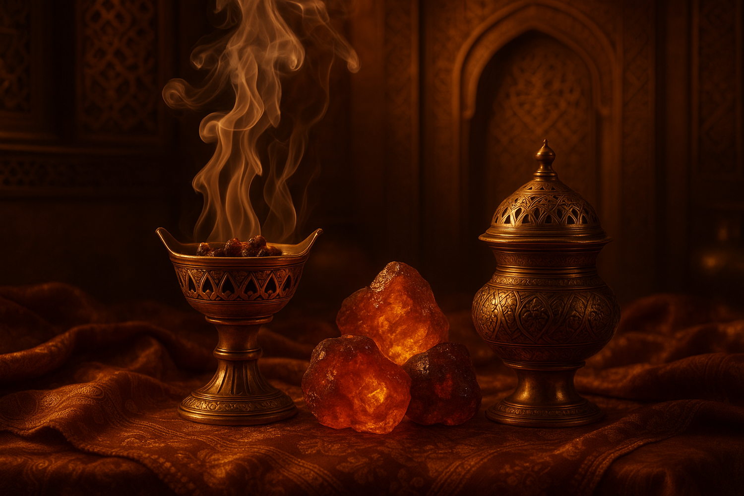 The incense and labdanum in the base give an ambery feel, paying homage to Kuwaiti heritage.