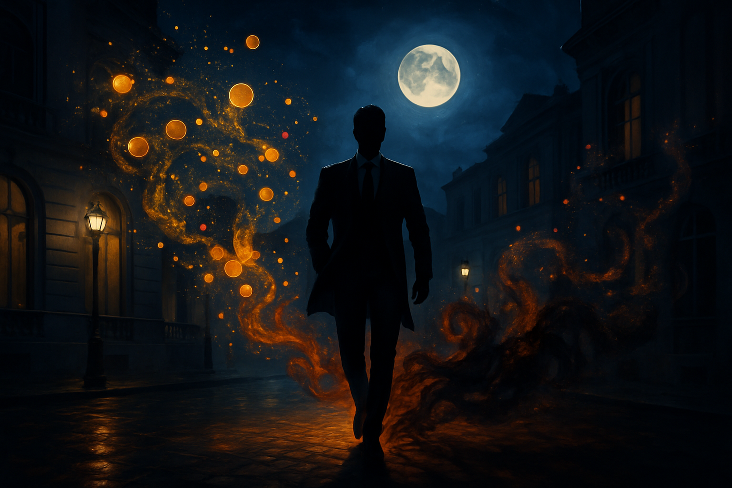 The zesty allure of Bergamot, Pink Pepper, and Mandarin announced his arrival, creating an aura of confidence .The base notes of Moss, Amber, Musk, and Patchouli deepened the experience, leaving an intoxicating trail of mystery under the moonlit sky.
